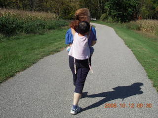 405 6nc. Norristown farm park - Betsy carrying Cecelia